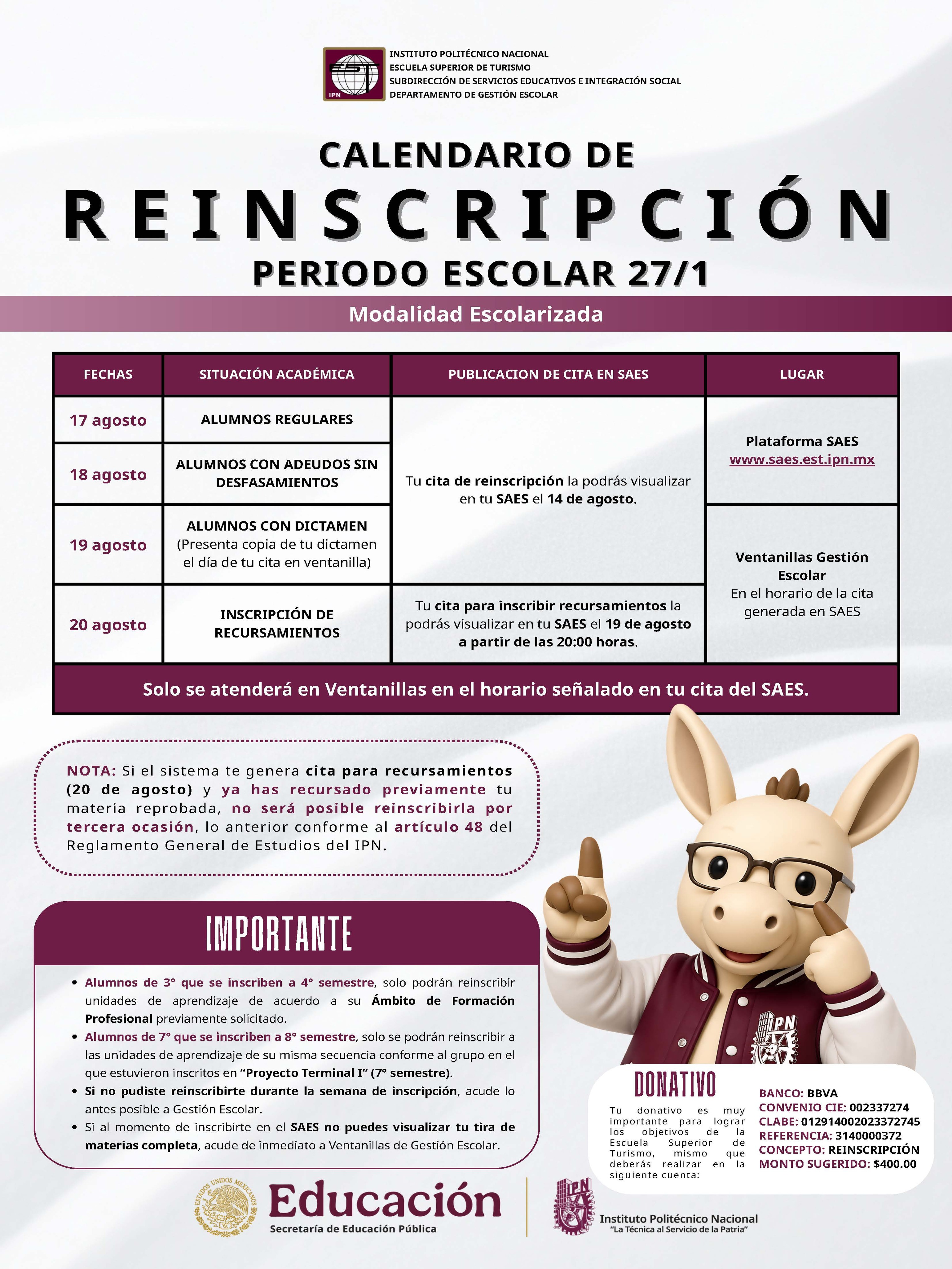 Reincripciones